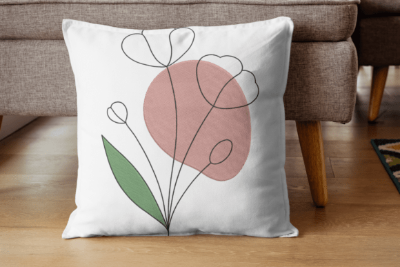Abstract Blooms Embroidery Design-Digital File