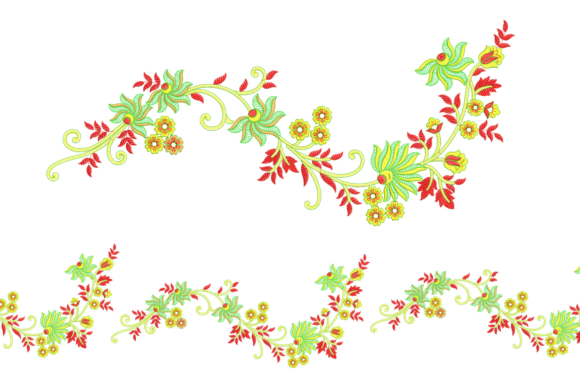 An Elegant Embroidery Border Design