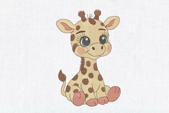 Cute Baby Giraffe Boy Safari Animal