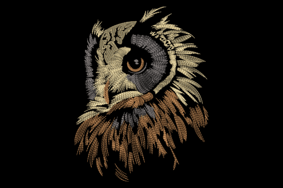 Majestic Owl Embroidery Design