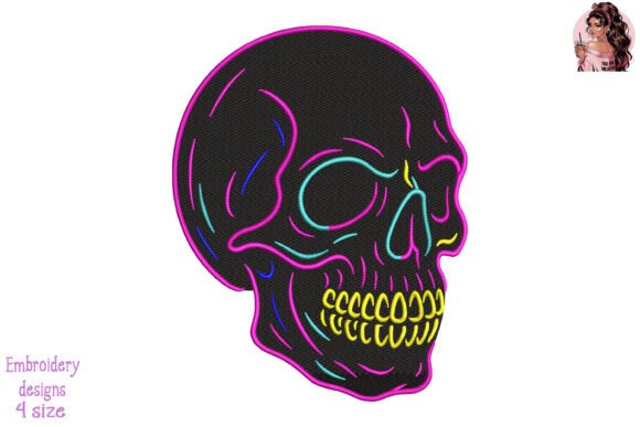 Neon Death Embroidery: Bold, Bright & Surprisingly Versatile