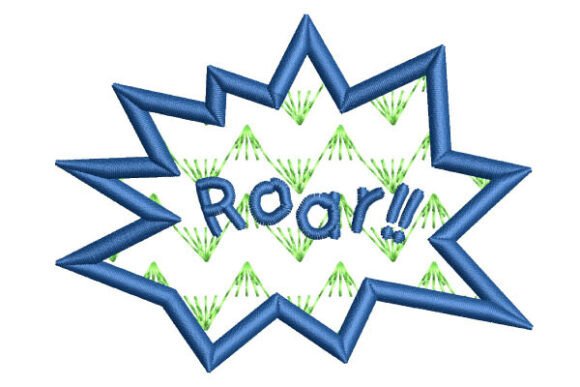Roar Appliqué – Embroidery Design