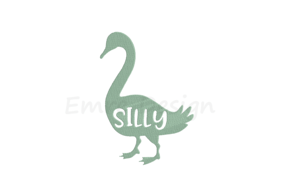 Silly Goose Embroidery Design